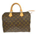 Louis Vuitton Speedy Handbag Monogram Canvas Brown Canvas Handbag ( )