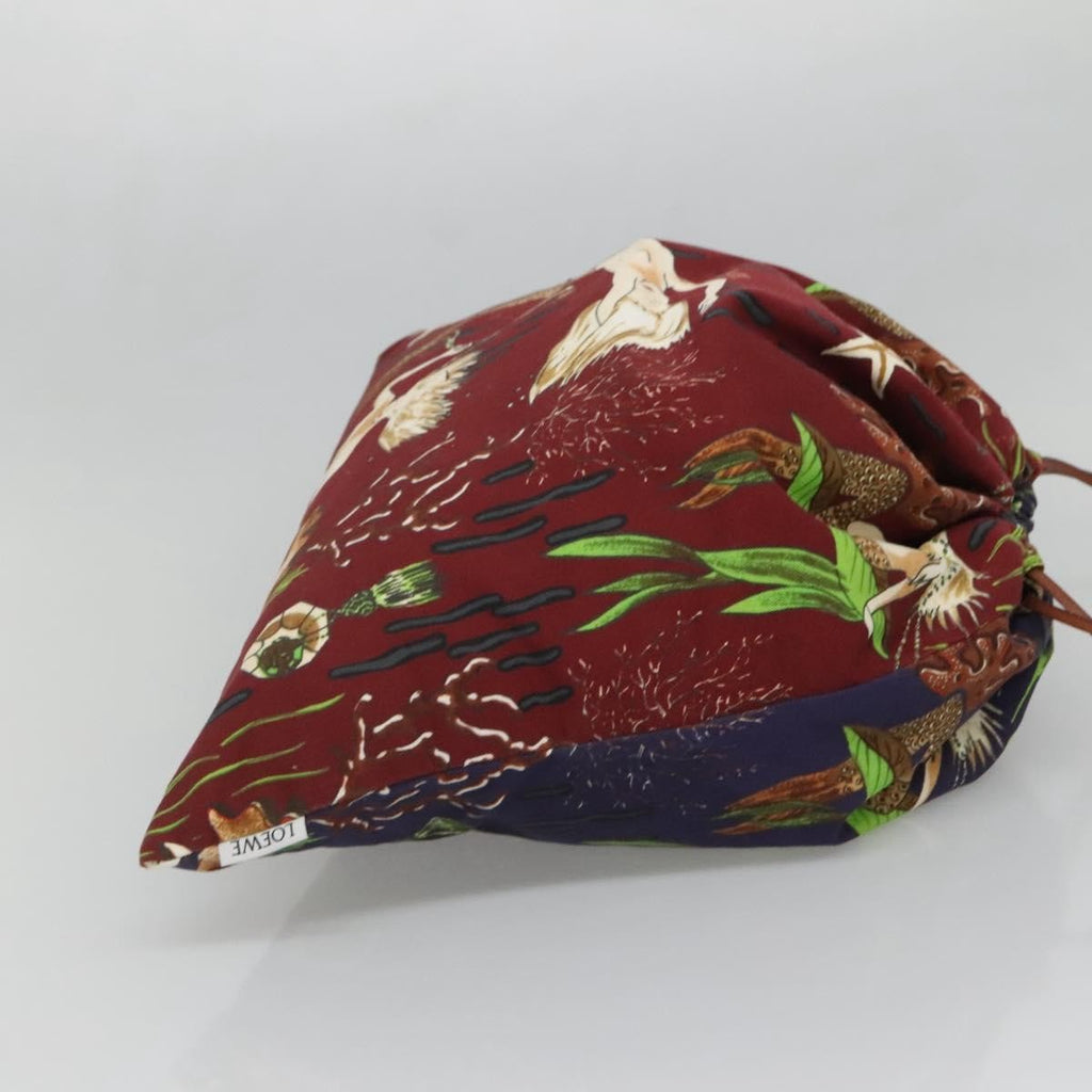 Loewe Paula Drawstring Pouch Printed Canvas Multicolour Canvas Handbag (Authentic  )