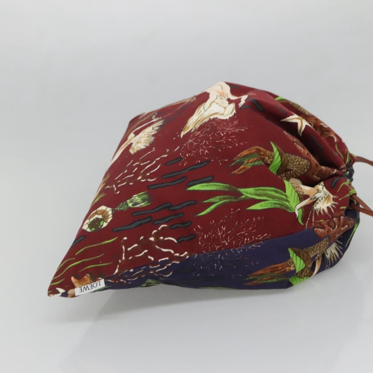 Loewe Paula Drawstring Pouch Printed Canvas Multicolour Canvas Handbag (Authentic  )
