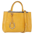 Fendi 2Jours Bag Leather Yellow Leather Handbag (Authentic  )