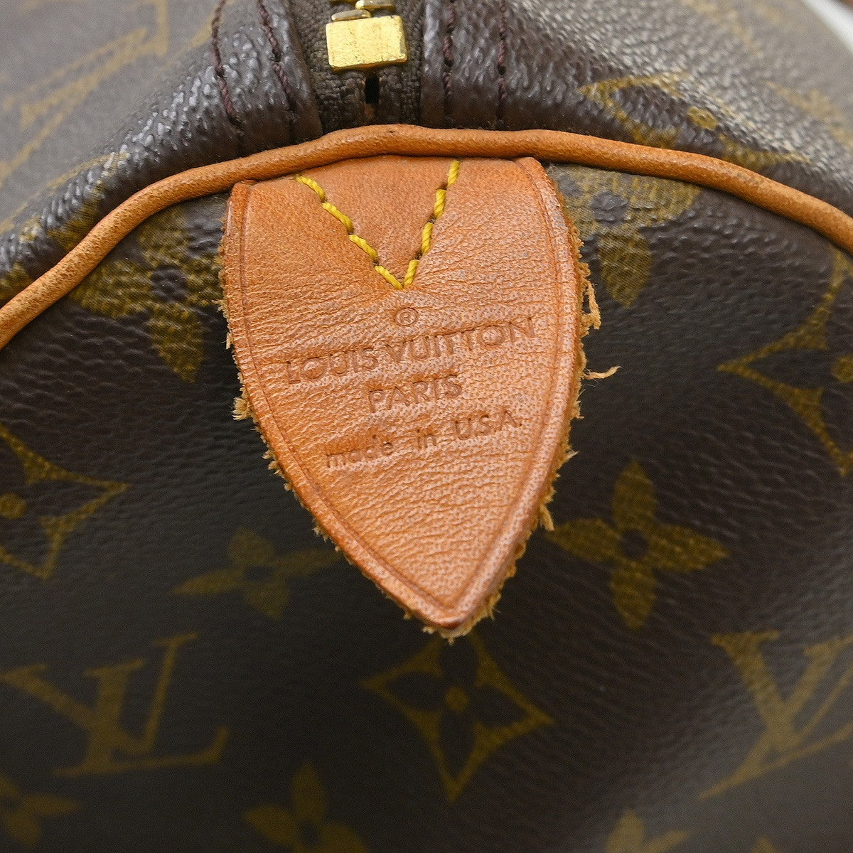 Louis Vuitton Speedy Handbag Monogram Canvas Brown Canvas Handbag ( )