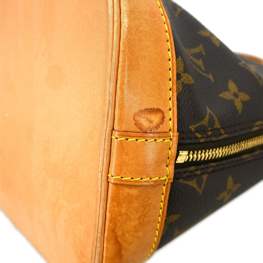 Louis Vuitton Alma Handbag Monogram Canvas Brown Canvas Handbag ( )