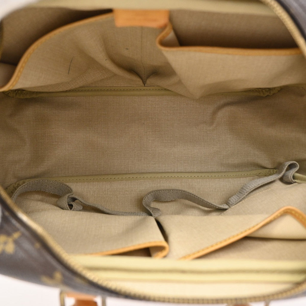 Louis Vuitton Deauville Handbag Monogram Canvas Brown Canvas Handbag ( )