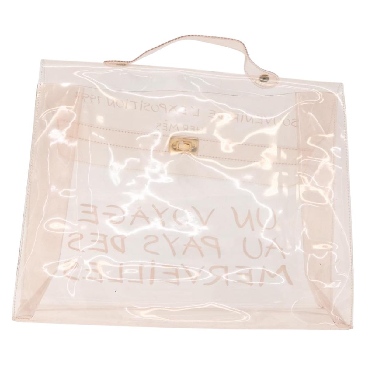 Hermes Kelly Souvenir Bag Vinyl Clear Plastic Handbag ( )