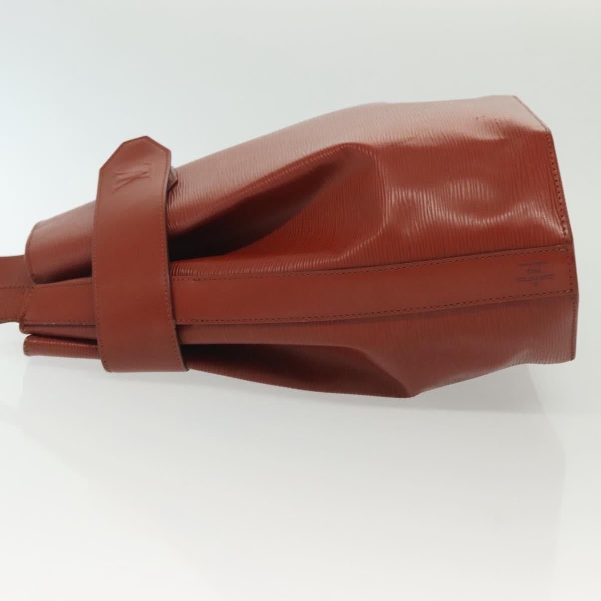 Louis Vuitton Vintage Sac D'epaule Handbag Epi Leather Brown Leather Bag (Authentic  )