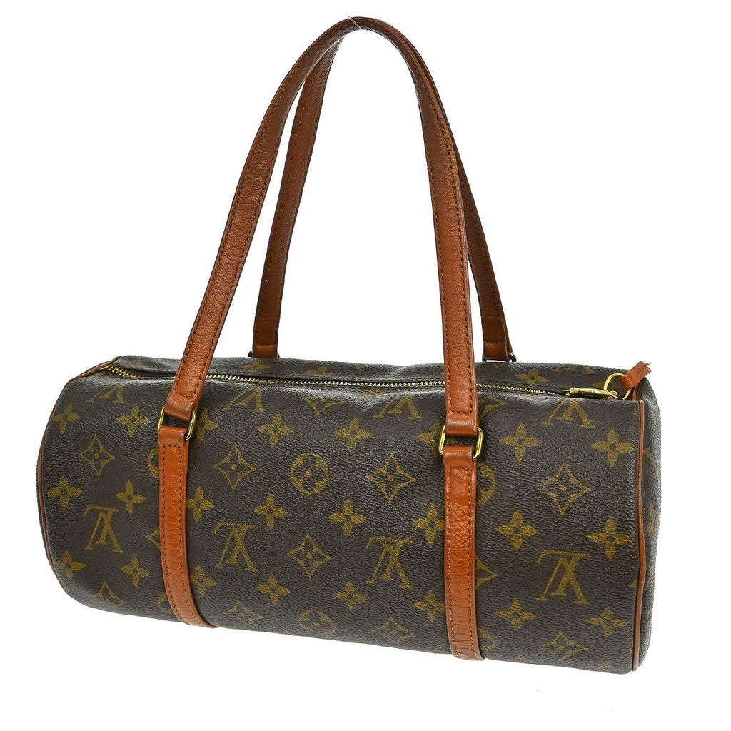Louis Vuitton Papillon Handbag Monogram Canvas Brown Canvas Handbag ( )