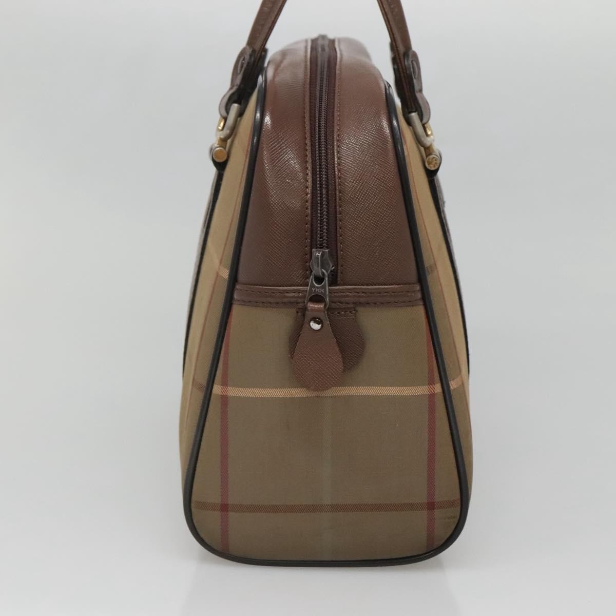 Burberry Nova Check Handbag Nova Check Canvas Beige Canvas Handbag (Authentic  )