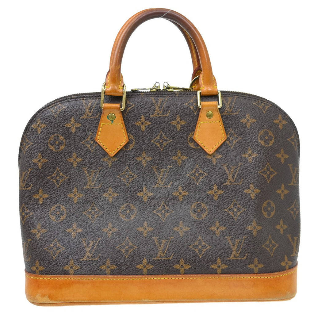 Louis Vuitton Alma Handbag Monogram Canvas Brown Canvas Handbag ( )