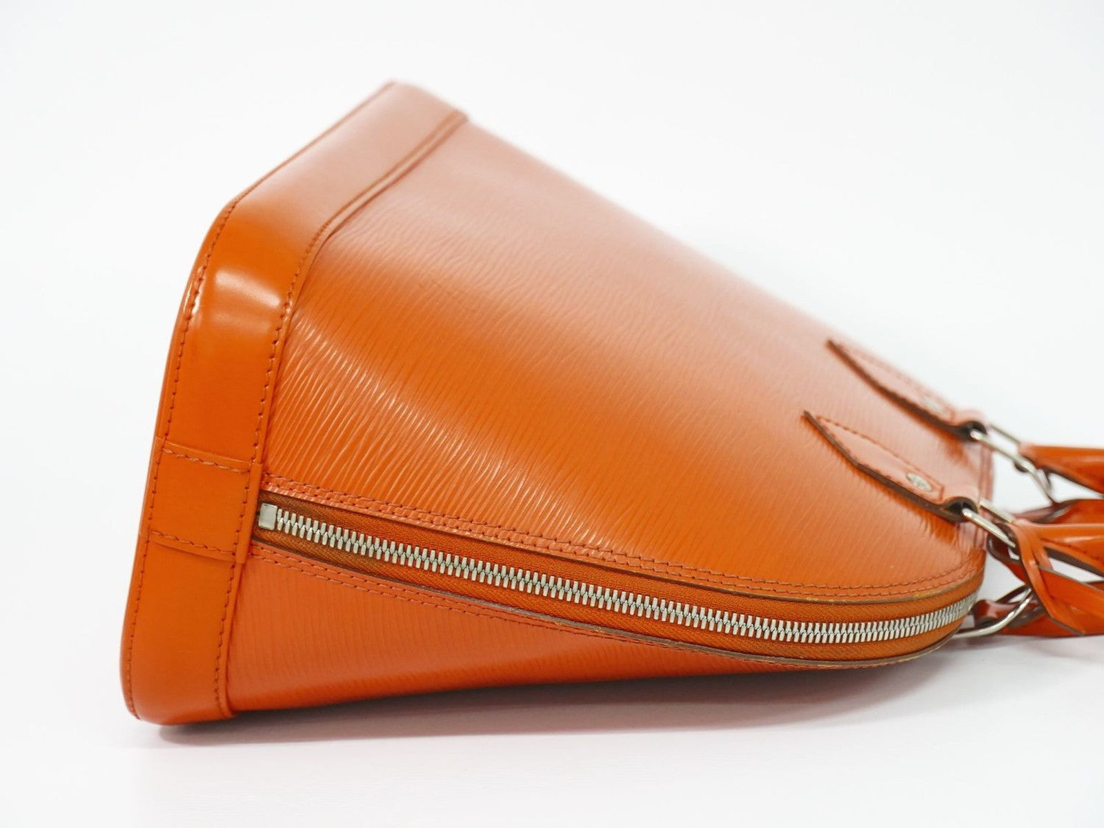 Louis Vuitton Alma Handbag Epi Leather Orange Leather Handbag ( )