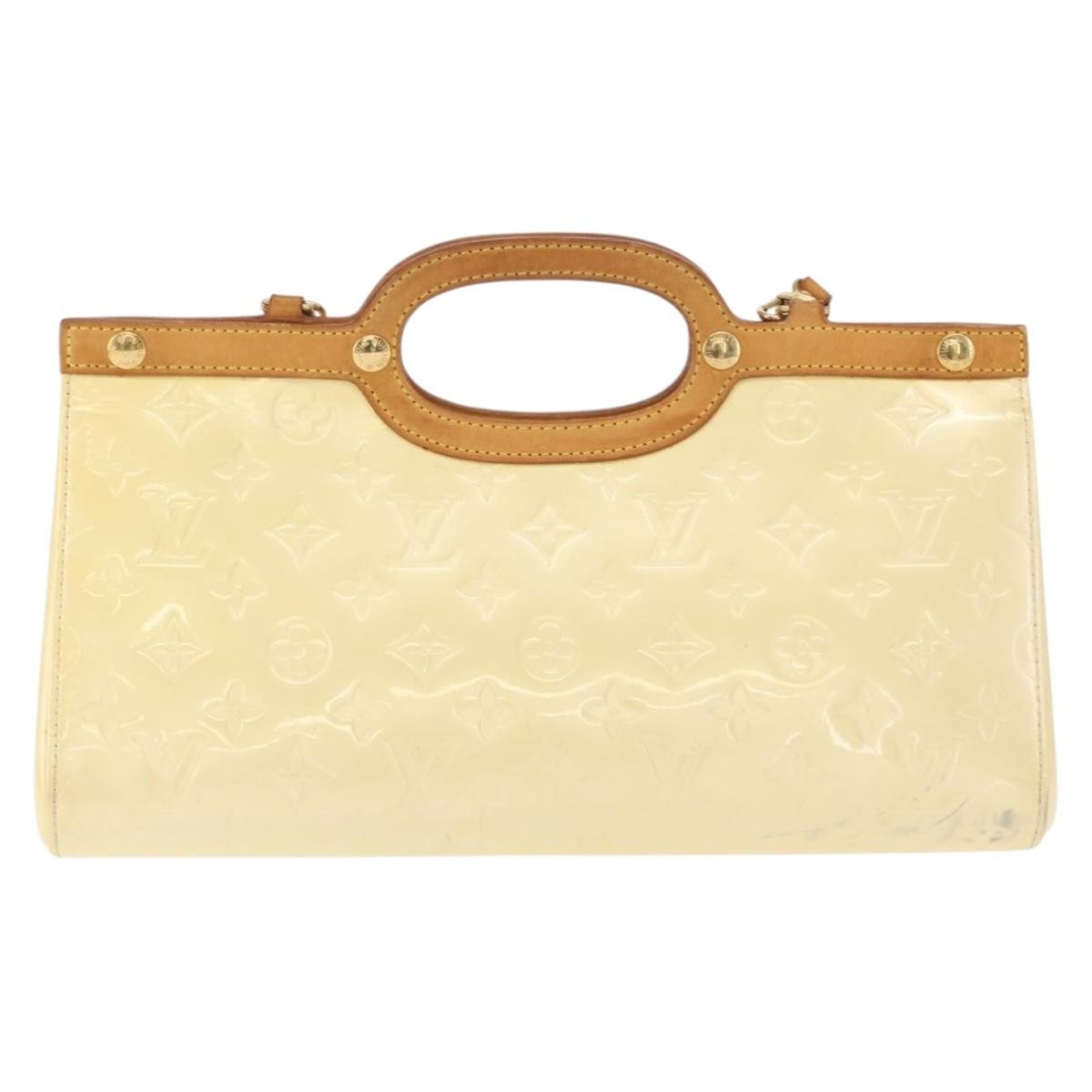 Louis Vuitton Roxbury Drive Handbag Monogram Vernis Yellow Patent_Leather Handbag (Authentic  )