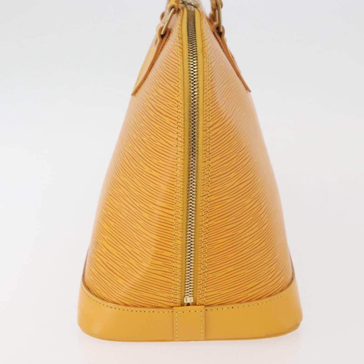 Louis Vuitton Alma Handbag Epi Leather Yellow Leather Handbag ( )