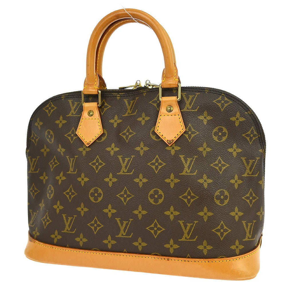 Louis Vuitton Alma Handbag Monogram Canvas Brown Canvas Handbag ( )