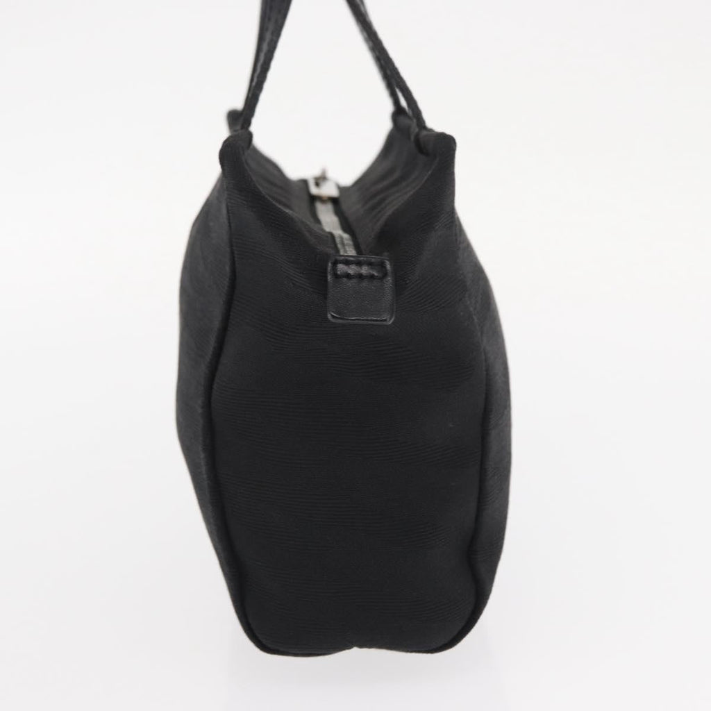 Fendi Vintage Handbag Canvas Black Canvas Handbag (Authentic  )