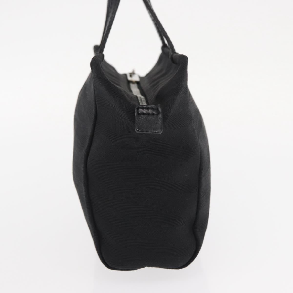 Fendi Vintage Handbag Canvas Black Canvas Handbag (Authentic  )
