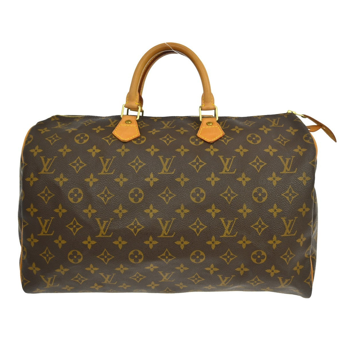 Louis Vuitton Speedy Handbag Monogram Canvas Brown Canvas Handbag ( )