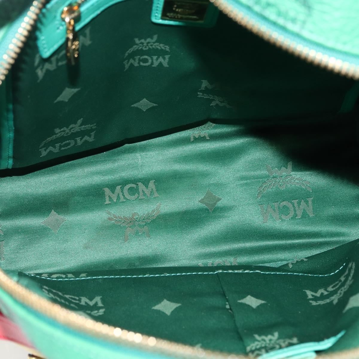 MCM Vintage Vicetos Backpack Pvc Leather Multicolour Pvc Backpack Bag (Authentic  )
