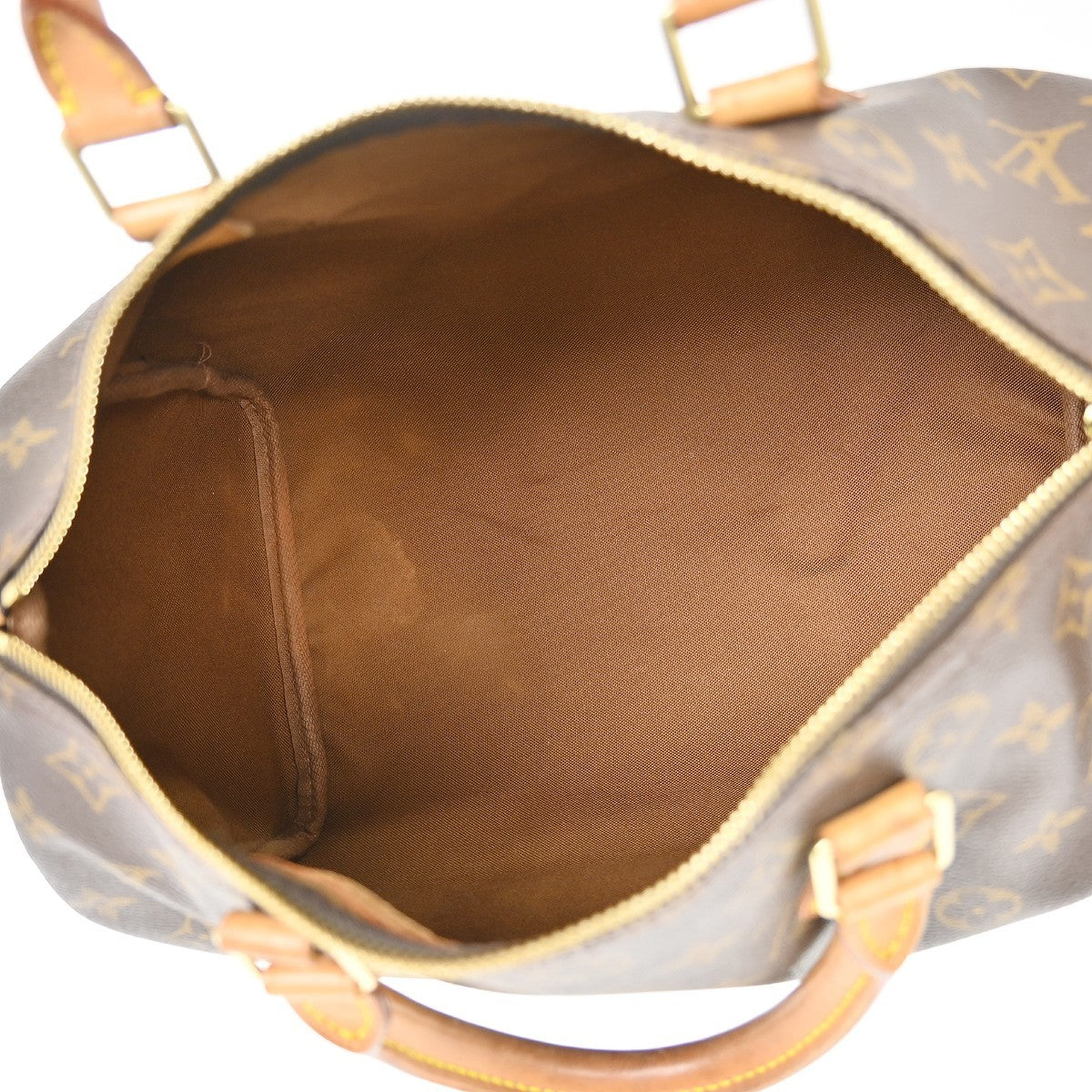 Louis Vuitton Speedy Handbag Monogram Canvas Brown Canvas Handbag ( )