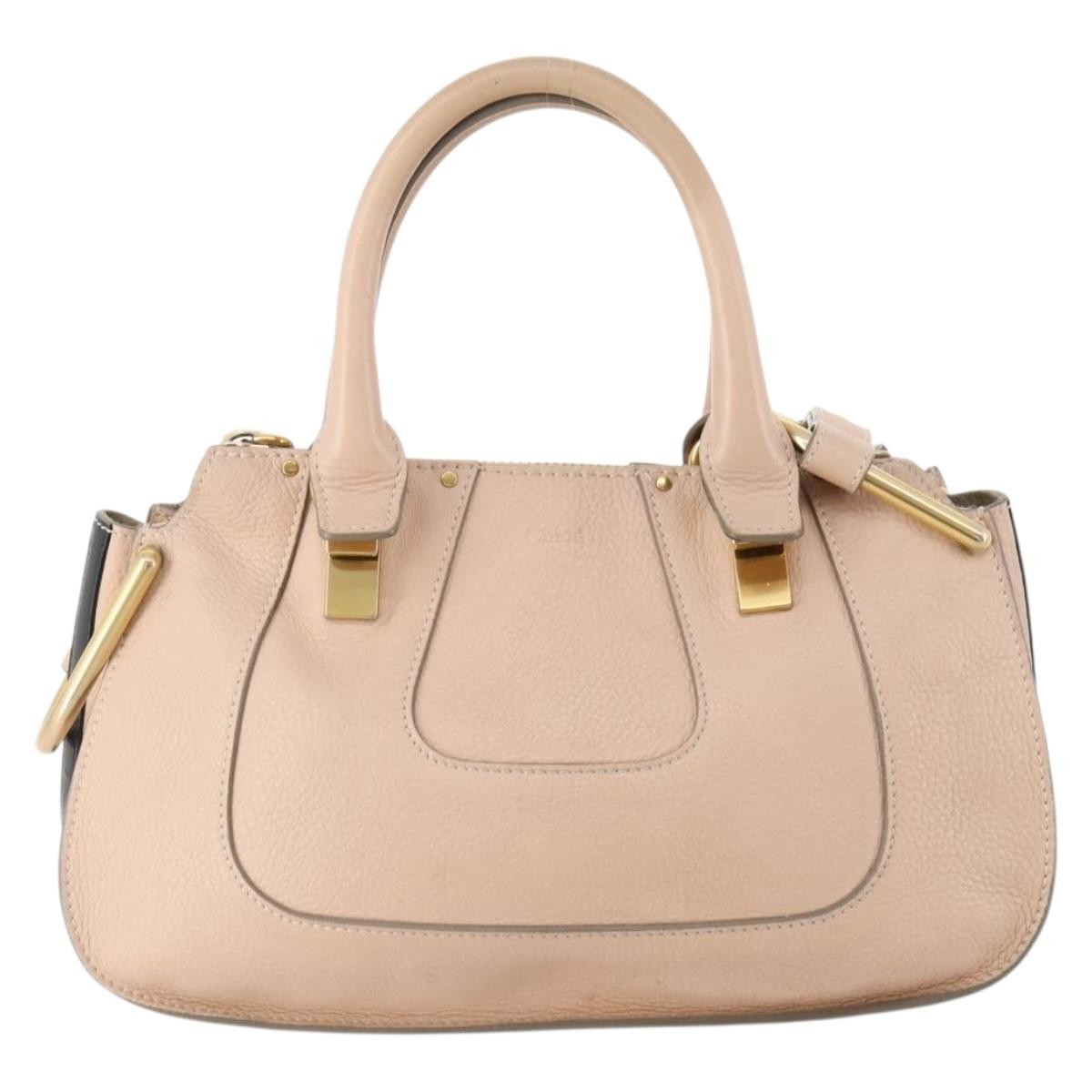 Chloe Hayley Satchel Leather Pink Leather Handbag ( )