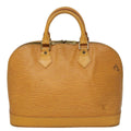 Louis Vuitton Alma Handbag Epi Leather Yellow Leather Handbag (Authentic  )