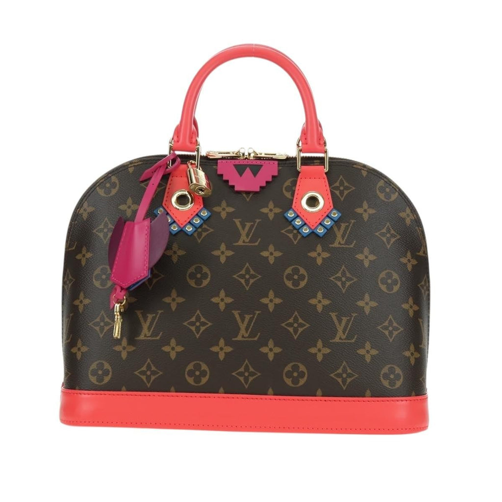 Louis Vuitton Alma Handbag Monogram Canvas Multicolour Canvas Handbag ( )
