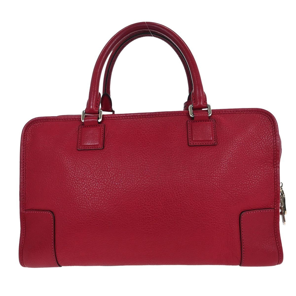 Loewe Amazona Bag Leather Red Leather Handbag (Authentic  )