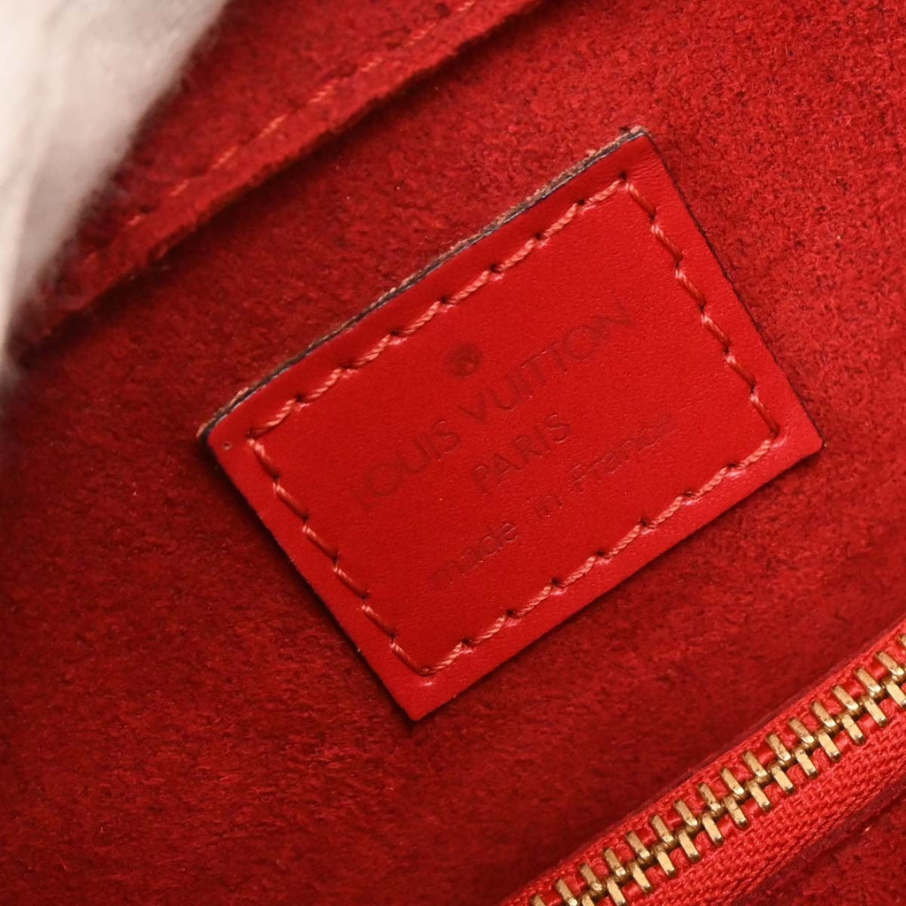 Louis Vuitton Pont Neuf Handbag Epi Leather Red Leather Handbag (Authentic  )