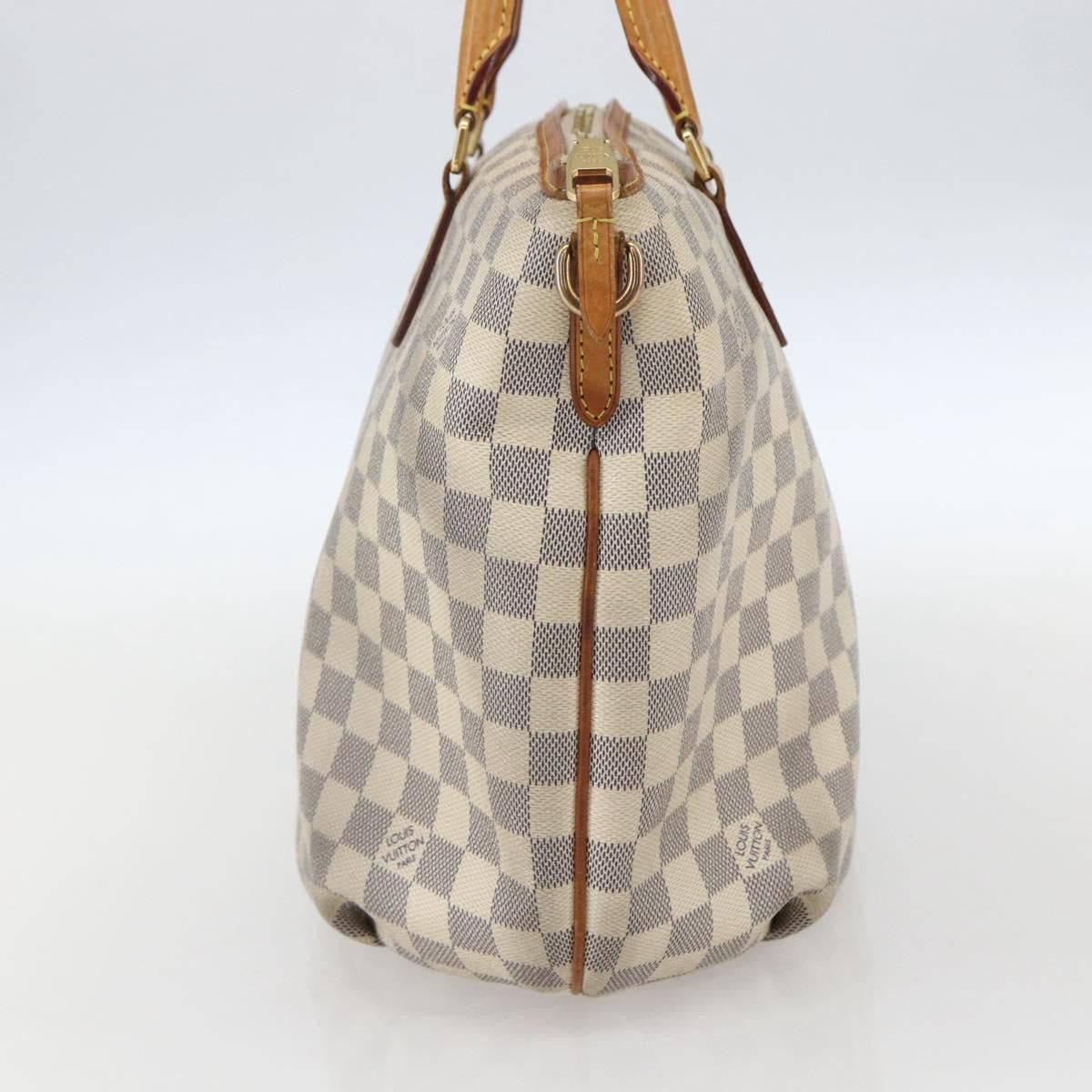 Louis Vuitton Riviera Handbag Damier White Canvas Handbag (Authentic  )