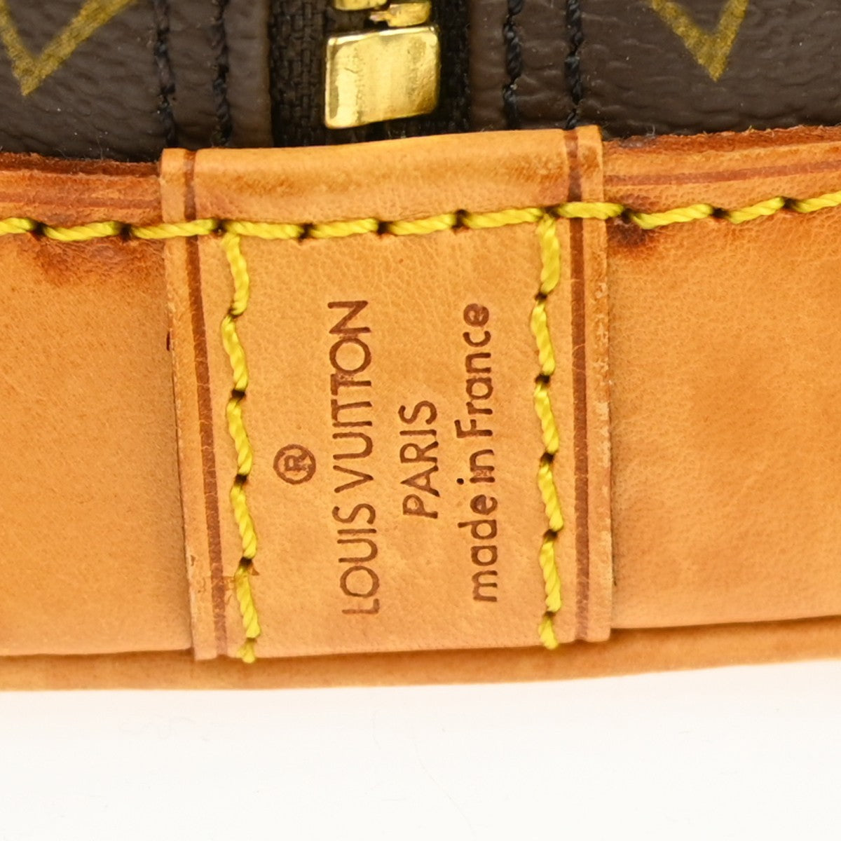 Louis Vuitton Alma Handbag Monogram Canvas Brown Canvas Handbag ( )