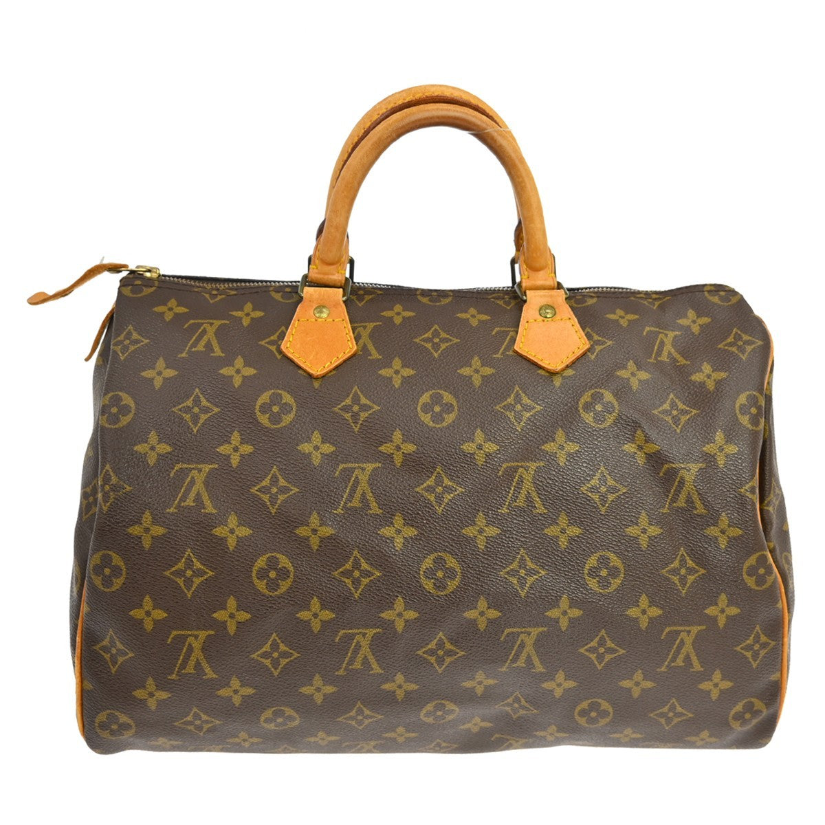 Louis Vuitton Speedy Handbag Monogram Canvas Brown Canvas Handbag ( )