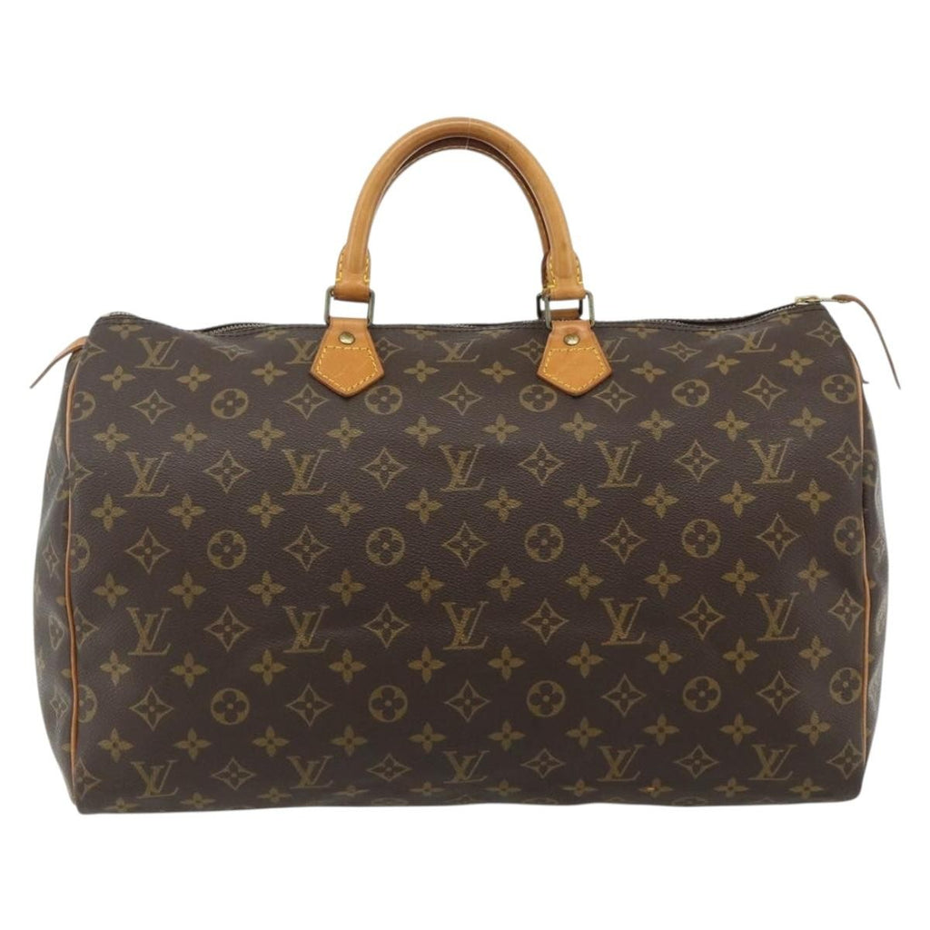 Louis Vuitton Speedy Handbag Monogram Canvas Brown Canvas Handbag ( )
