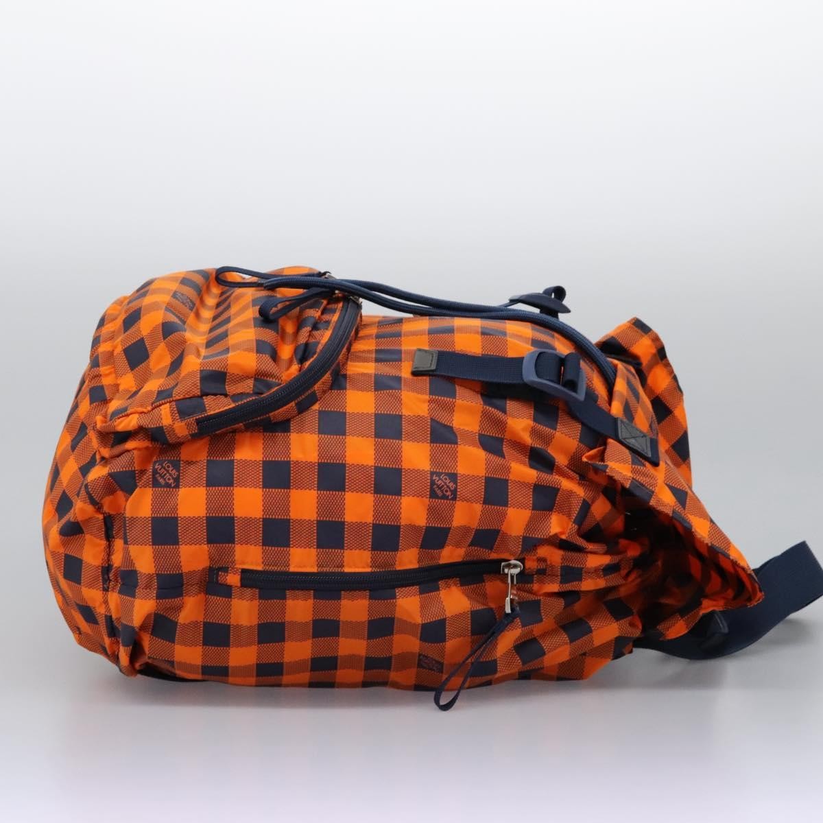 Louis Vuitton Aventure Backpack Damier Nylon Orange Nylon Backpack Bag (Authentic  )