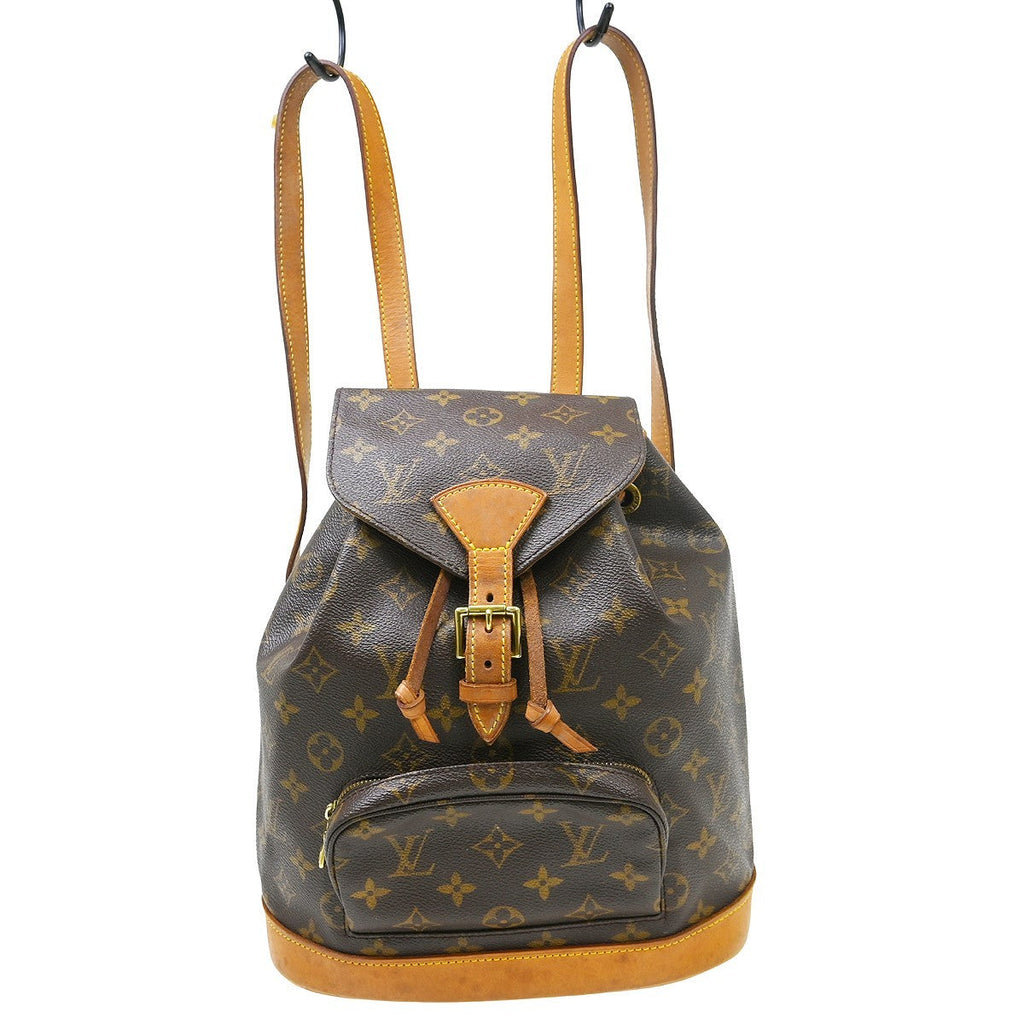 Louis Vuitton Vintage Montsouris Backpack Monogram Canvas Brown Canvas Backpack Bag ( )