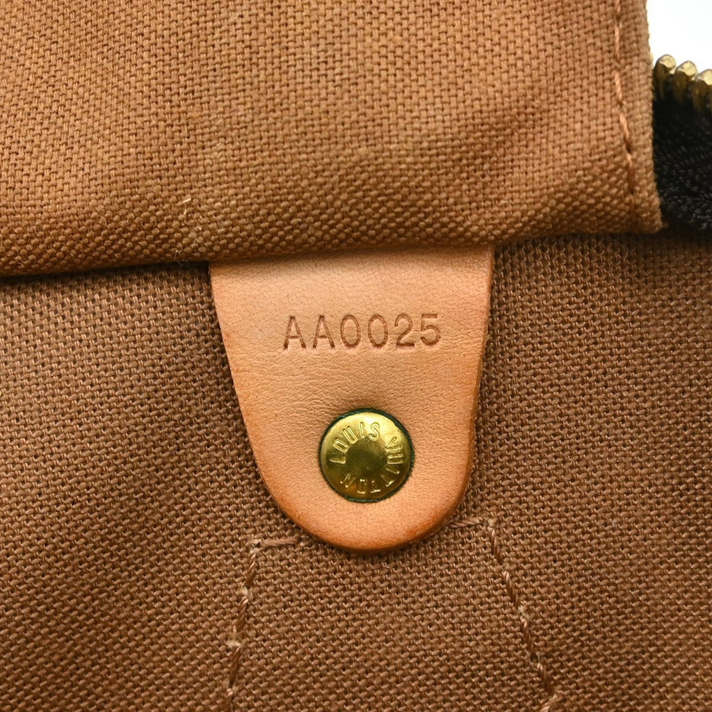 Louis Vuitton Speedy Handbag Monogram Canvas Brown Canvas Handbag ( )