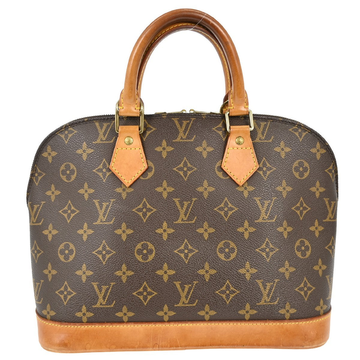 Louis Vuitton Alma Handbag Monogram Canvas Brown Canvas Handbag ( )