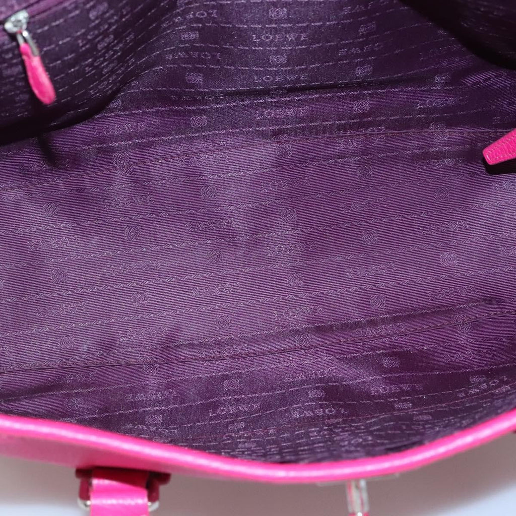 Loewe Alamo Handbag Leather Pink Leather Handbag (Authentic  )