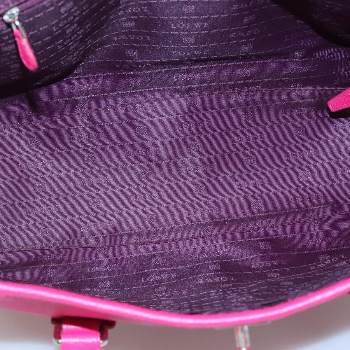 Loewe Alamo Handbag Leather Pink Leather Handbag (Authentic  )