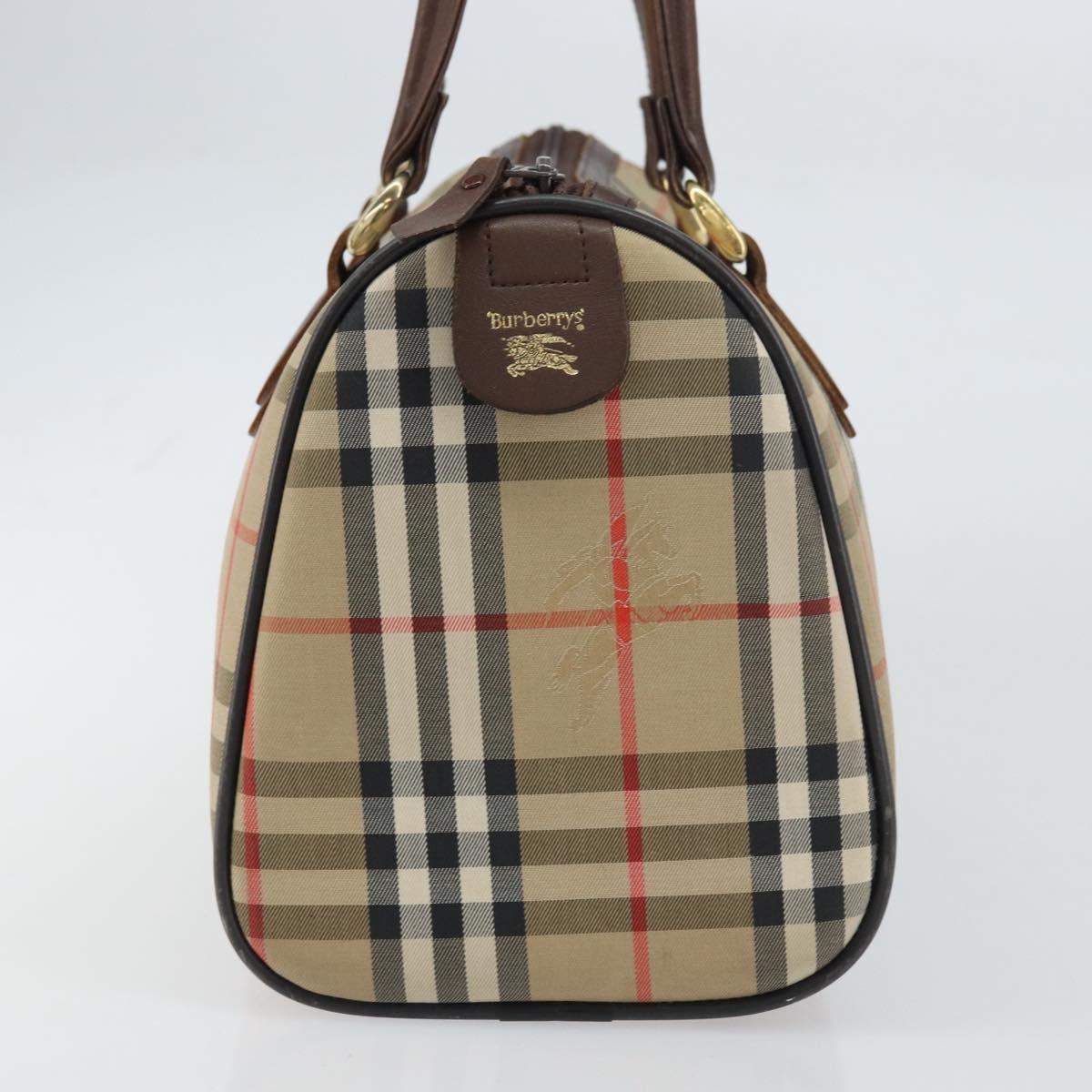 Burberry Nova Check Handbag Nova Check Canvas Beige Canvas Handbag (Authentic  )