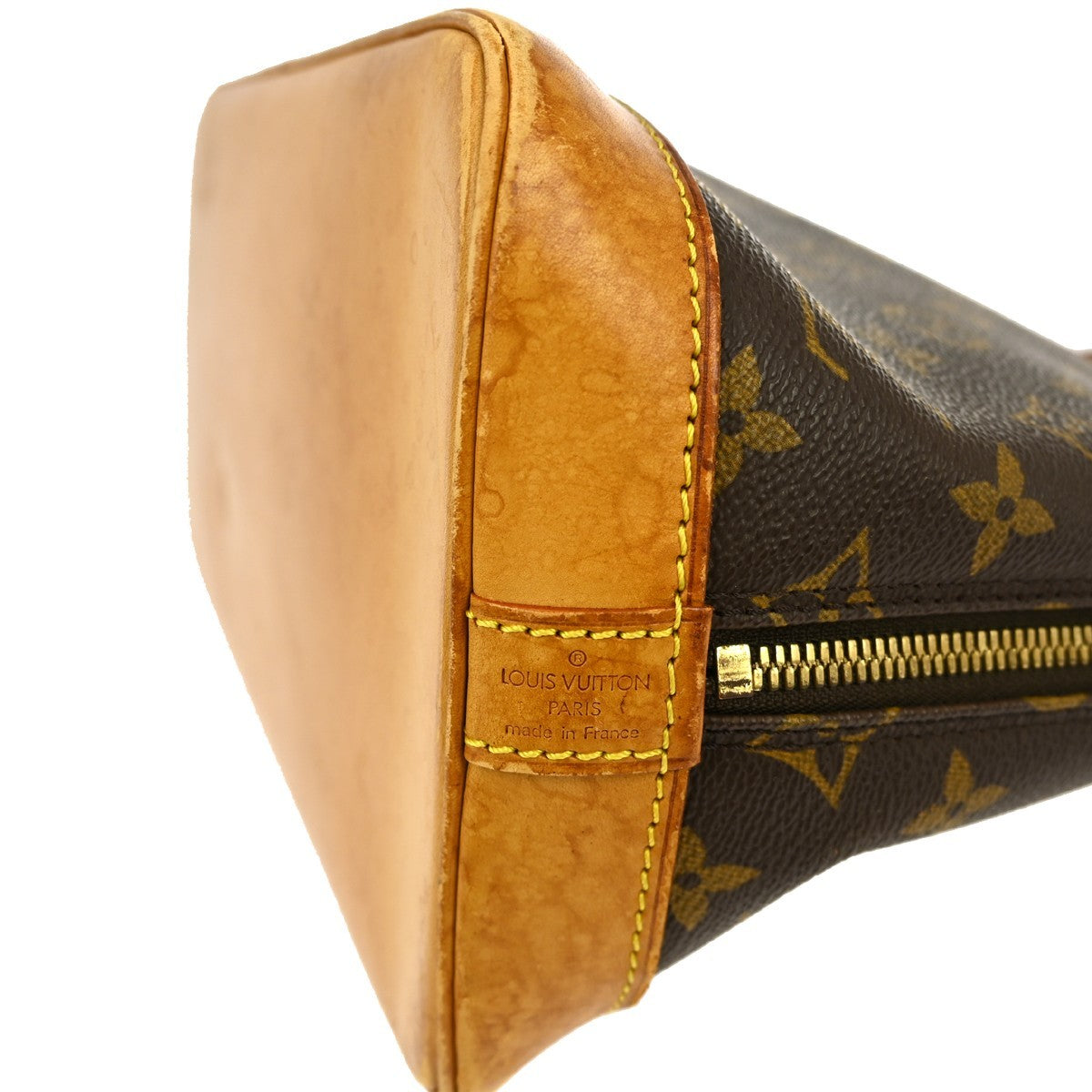 Louis Vuitton Alma Handbag Monogram Canvas Brown Canvas Handbag ( )