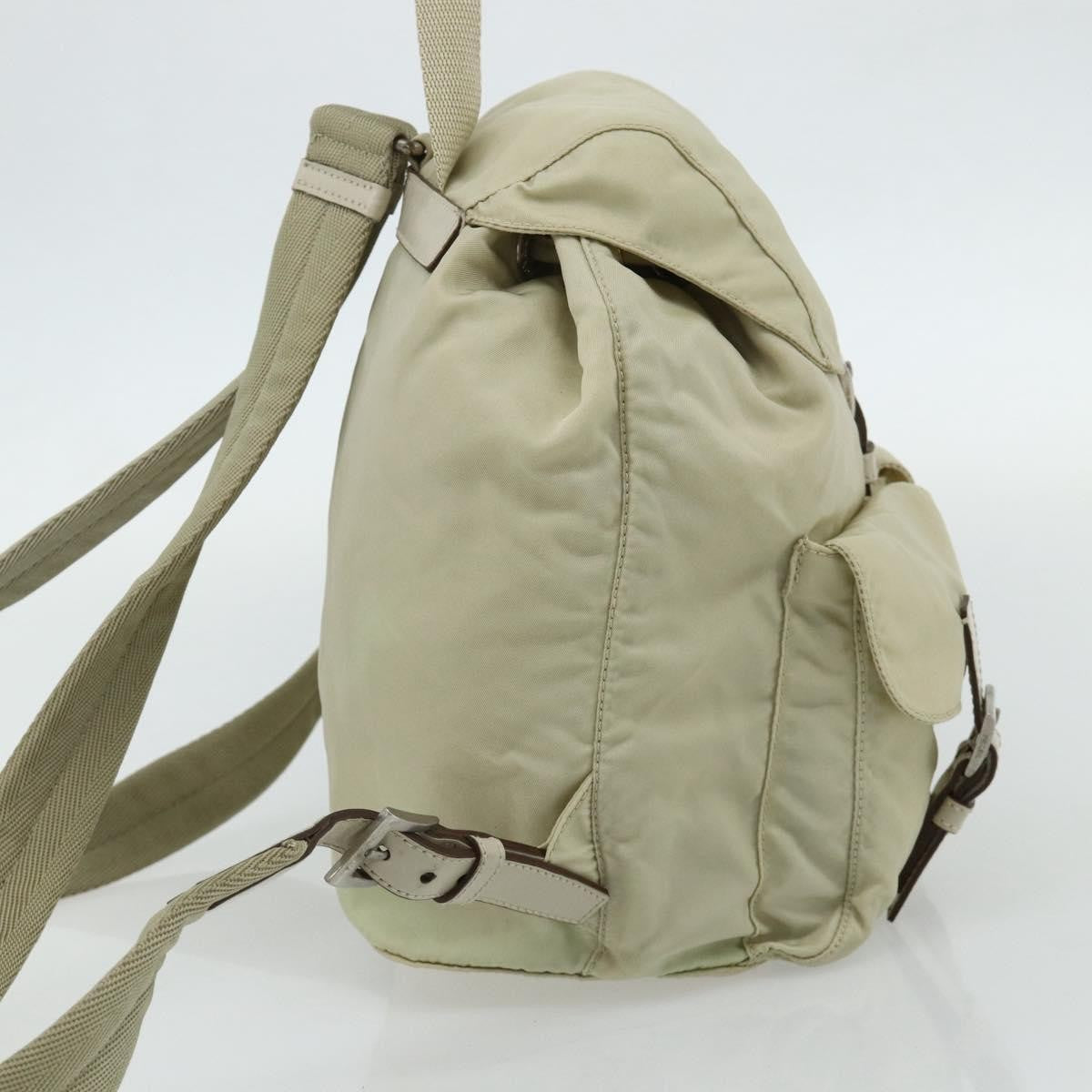 Prada Sac À Dos Re-Nylon Nylon Beige Nylon Backpack Bag ( )