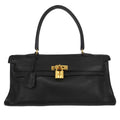 Hermes Shoulder Kelly Bag Togo Black Leather Handbag (Authentic  )