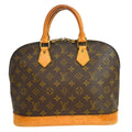 Louis Vuitton Alma Handbag Monogram Canvas Brown Canvas Handbag (Authentic  )