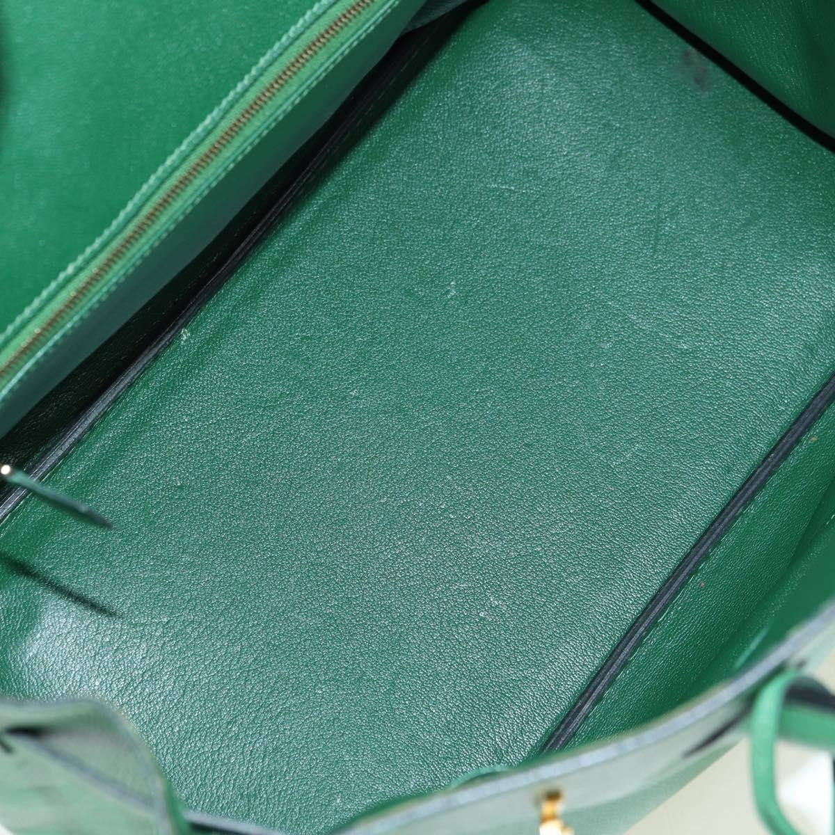 Hermes Birkin Handbag Green Togo With Gold Hardware Green Leather Handbag ( )