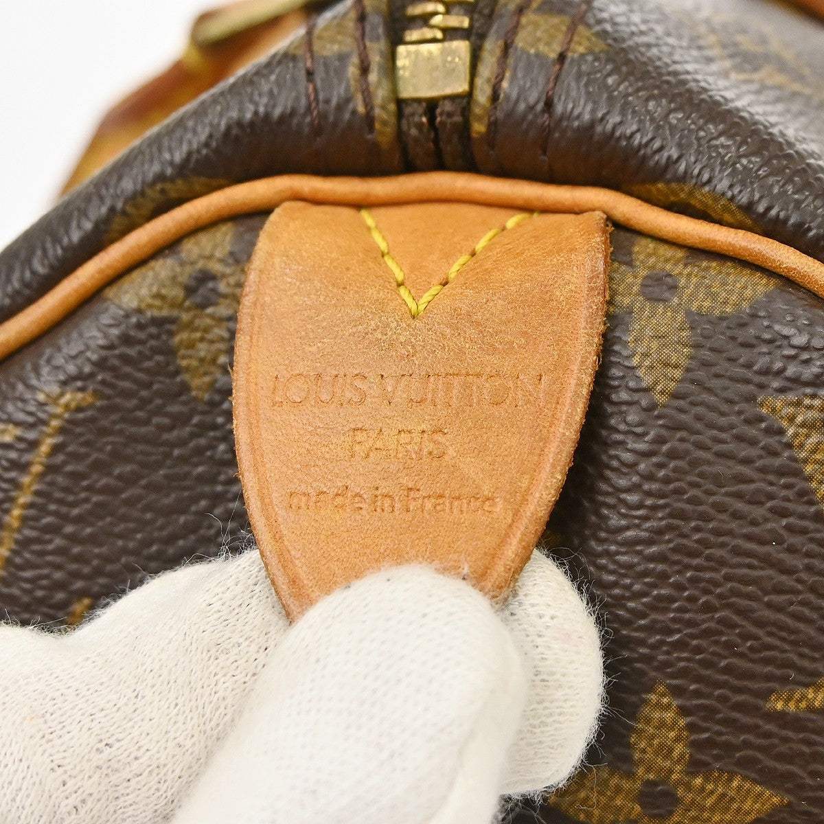 Louis Vuitton Speedy Handbag Monogram Canvas Brown Canvas Handbag ( )
