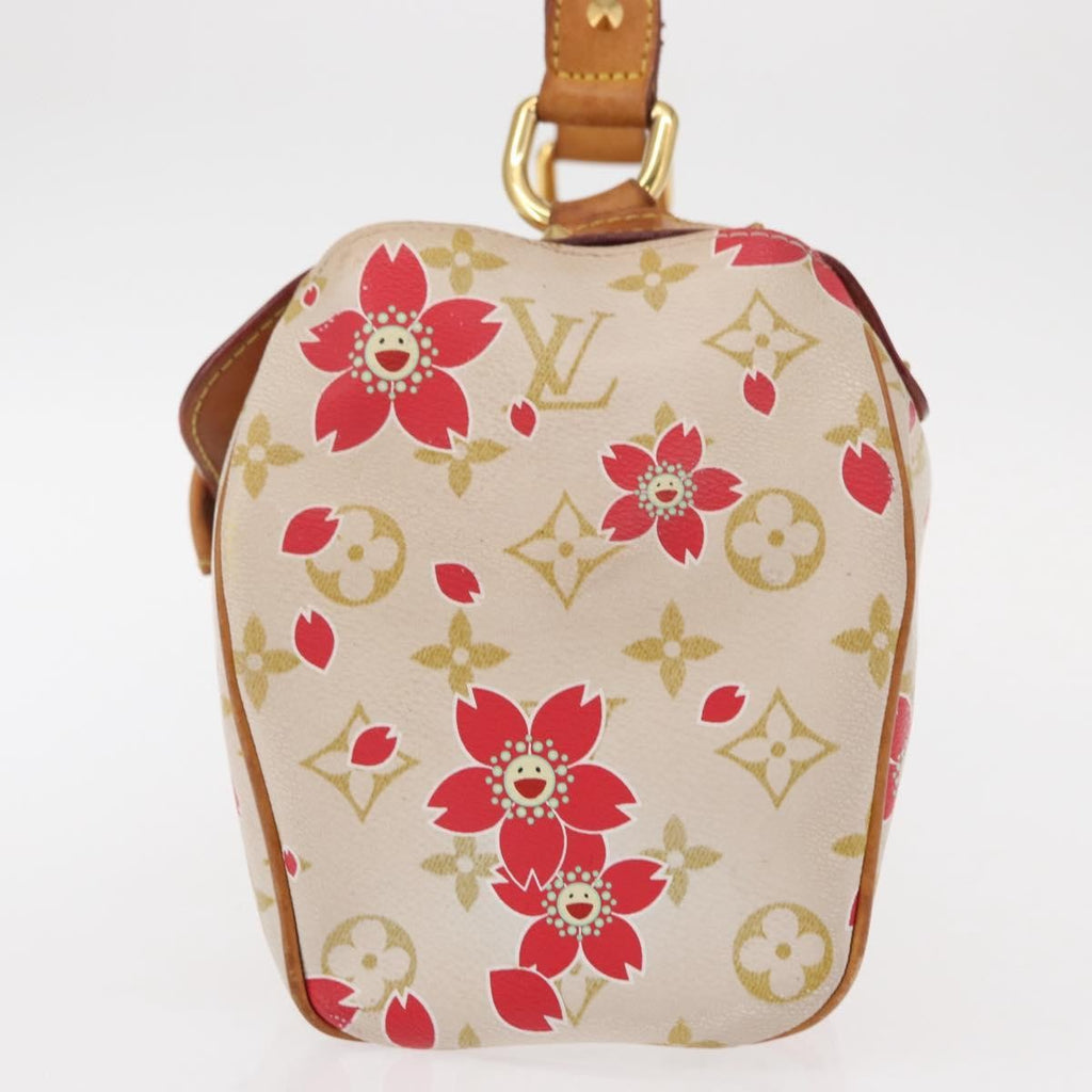 Louis Vuitton Retro Bag Limited Edition Cherry Blossom Monogram White Canvas Handbag (Authentic  )