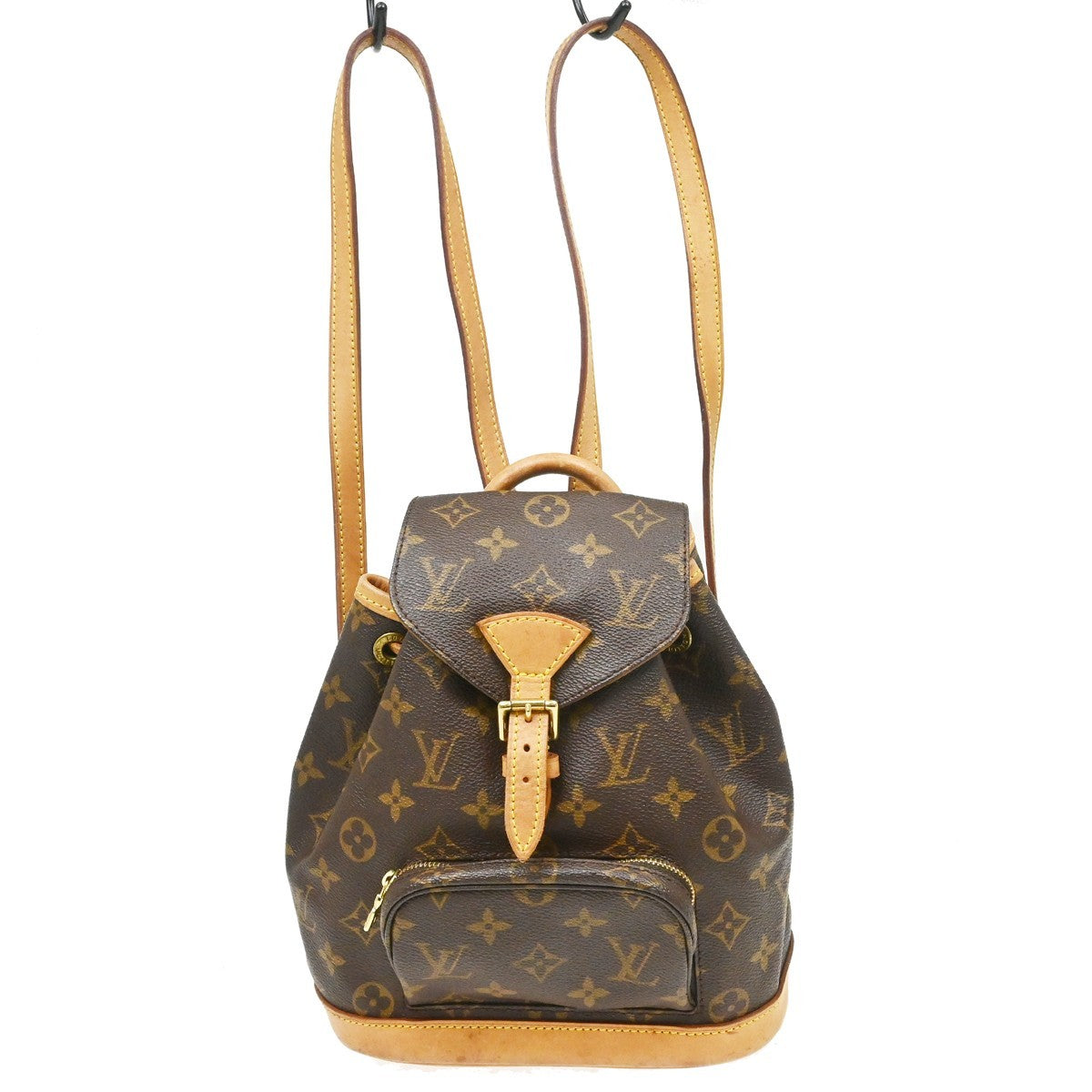 Louis Vuitton Vintage Montsouris Backpack Monogram Canvas Brown Canvas Backpack Bag ( )