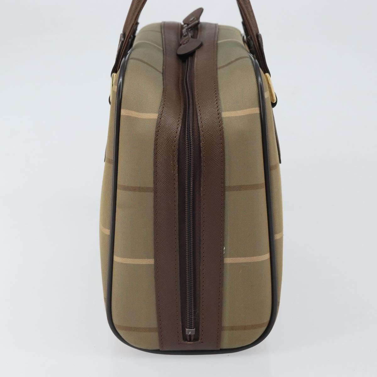 Burberry Nova Check Handbag Nova Check Canvas Brown Canvas Handbag (Authentic  )