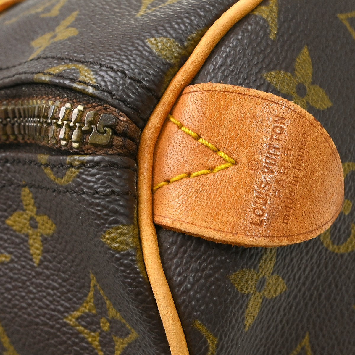 Louis Vuitton Speedy Handbag Monogram Canvas Brown Canvas Handbag ( )