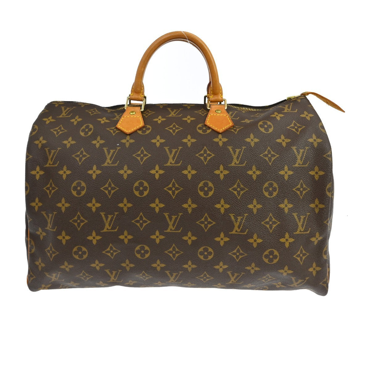 Louis Vuitton Speedy Handbag Monogram Canvas Brown Canvas Handbag ( )
