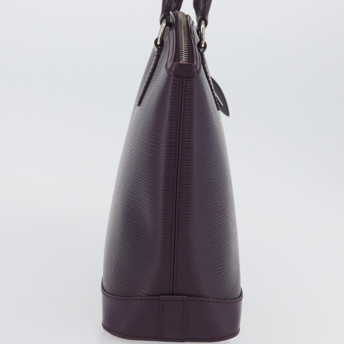 Louis Vuitton Lockit Handbag Epi Leather Purple Leather Handbag (Authentic  )