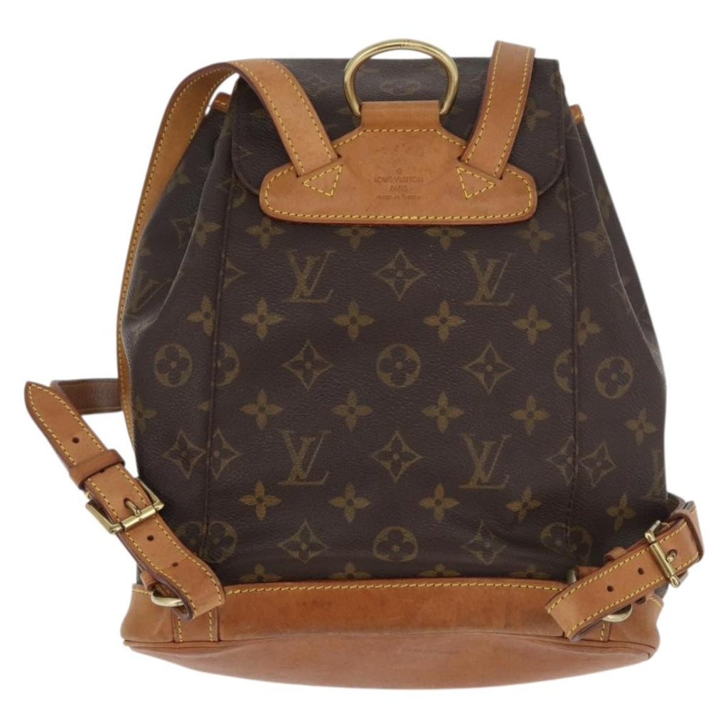 Louis Vuitton Vintage Montsouris Backpack Monogram Canvas Brown Canvas Backpack Bag ( )